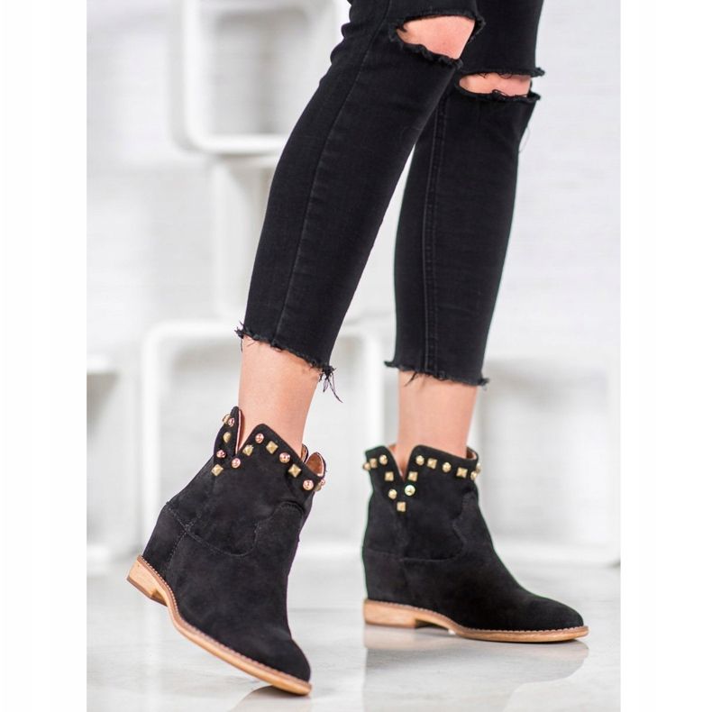 Bella Paris Santiags à jets le noir 1 Bella Paris Santiags à jets le noir 1