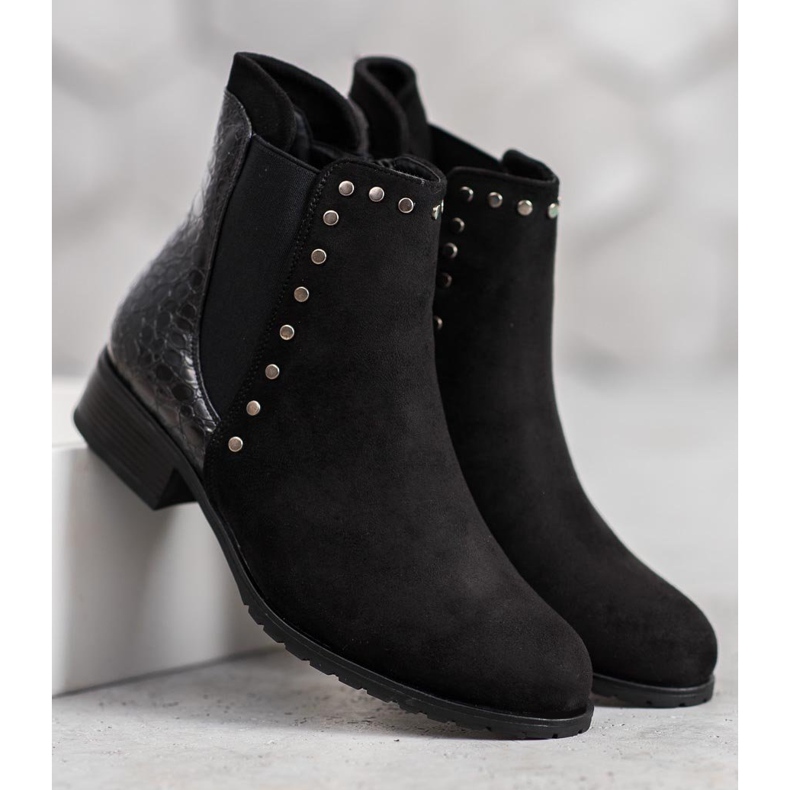 SHELOVET Bottes noires à la mode 1