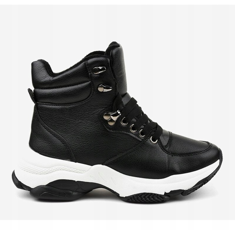 Baskets isolées noires pour femmes C-3132 le noir 2