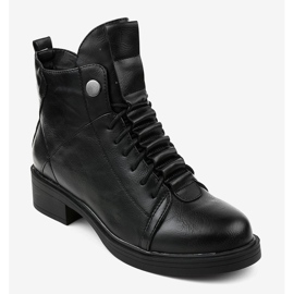 Bottes isolées plates noires CR-3366 le noir 1