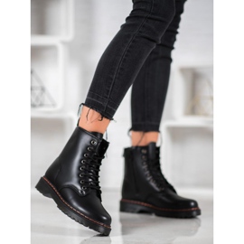 SHELOVET Travailleurs noirs avec cuir écologique 2