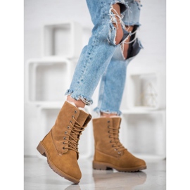 SHELOVET Trappeurs de chameaux avec fourrure brun 1