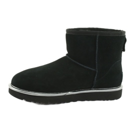 Ugg Classic Mini Ugg Rubber Logo W 1110087-BMT Chaussures noir gris 2