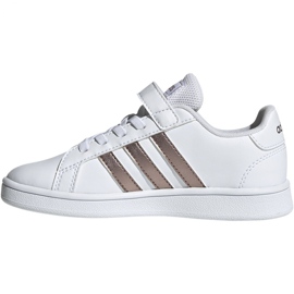 Chaussures adidas Grand Court C Jr EF0107 blanc 2