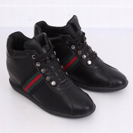 Chaussures noires sur un coin caché K1833909 Negro le noir 4