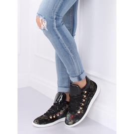 Baskets en velours K1834206 Flores noir multicolore 2