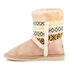 Badoxx Bottes de neige à motif ethnique brun 5