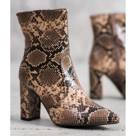 Seastar Botte à imprimé serpent brun multicolore 5