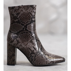 Seastar Botte à imprimé serpent brun multicolore 4