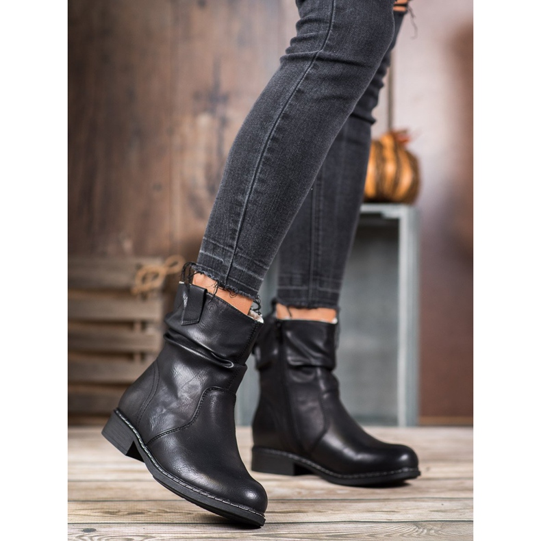Super Me Bottes de cowboy chaudes noir 1