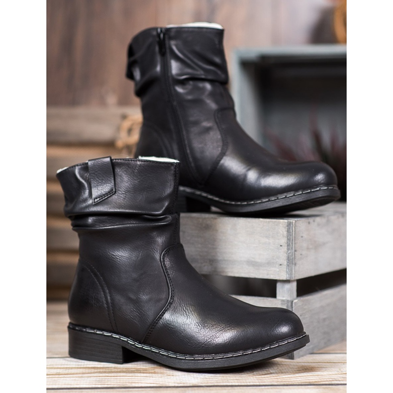 Super Me Bottes de cowboy chaudes noir 2