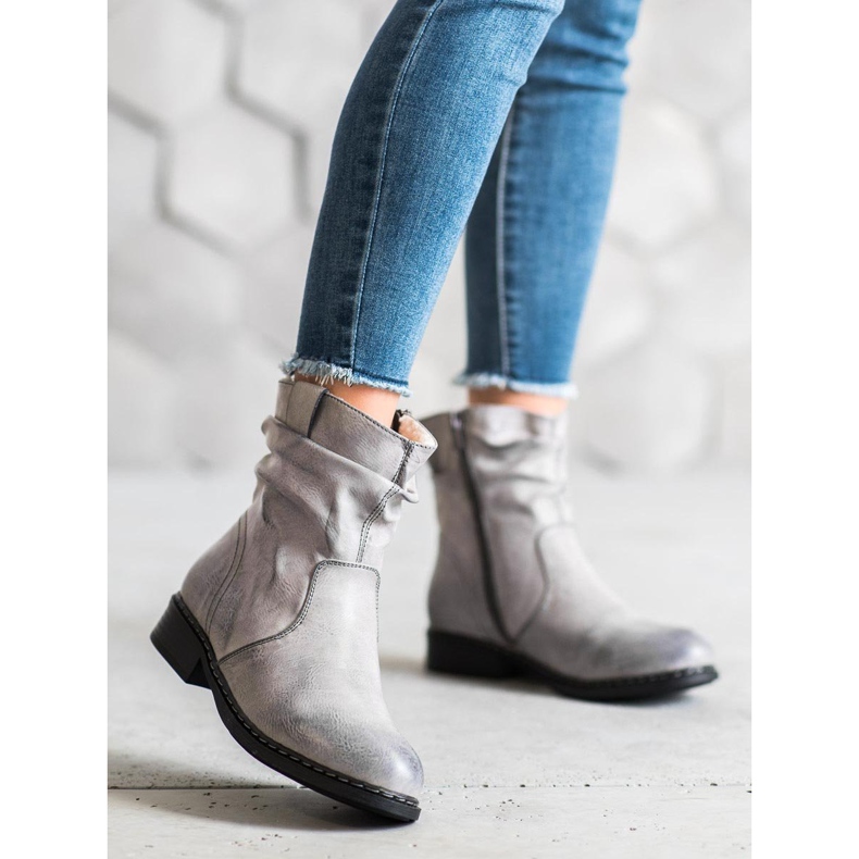 Super Me Bottes de cowboy chaudes gris 1 Super Me Bottes de cowboy chaudes gris 1