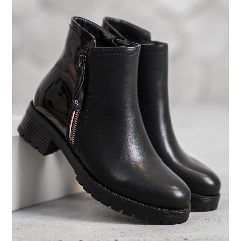 SHELOVET Travailleurs avec serrure ornée le noir 2