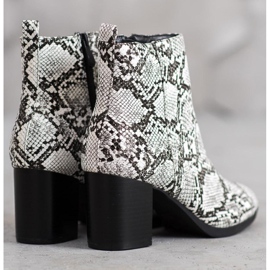 Weide Bottines à imprimé serpent multicolore 3
