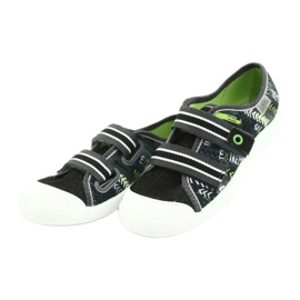 Chaussures pour enfants Befado 672Y069 noir gris vert 3