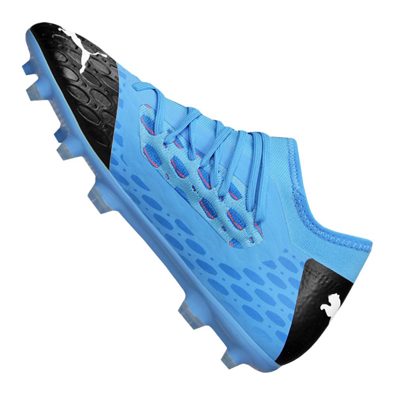Chaussures de foot Puma Jr Future 5.3 Netfit Fg Jr 105806-01 bleu bleu 1