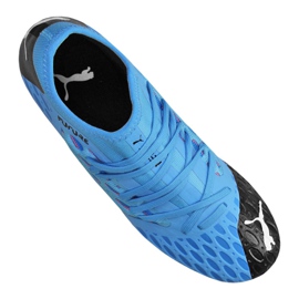 Chaussures de foot Puma Jr Future 5.3 Netfit Fg Jr 105806-01 bleu bleu 3
