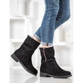 Kayla Bottines en daim le noir 5