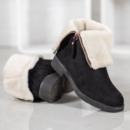Kayla Bottines en daim le noir 1
