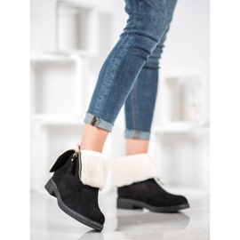 Kayla Bottines en daim le noir 4
