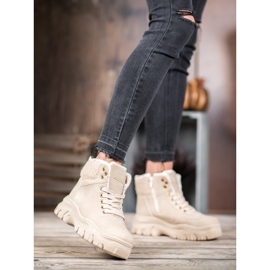 GOLL Baskets chaudes en peau de mouton brun 1