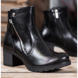 SHELOVET Bottines Avec Une Fermeture Éclair le noir 4