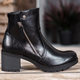 SHELOVET Bottines Avec Une Fermeture Éclair le noir 5