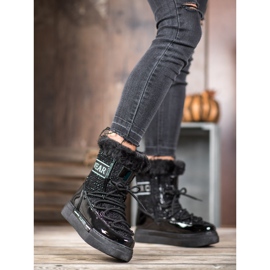 Bella Paris Bottes de neige classiques à la mode noir 2