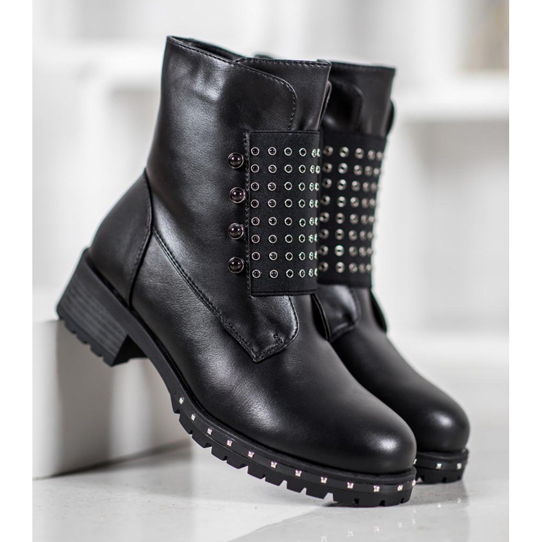 J. Star Travailleurs à la mode avec des strass le noir 2