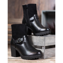 J. Star Bottes à la mode sur la plate-forme le noir 2