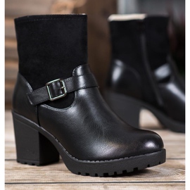 J. Star Bottes à la mode sur la plate-forme le noir 3