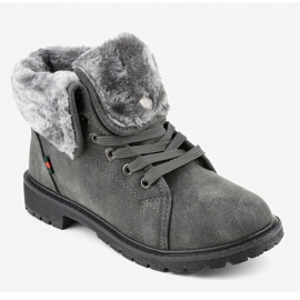 Bottes isolées grises pour femmes TL54-3 1