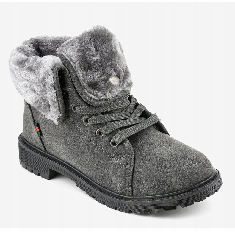 Bottes isolées grises pour femmes TL54-3 1 Bottes isolées grises pour femmes TL54-3 1