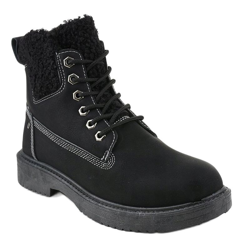 Bottes isolées noires A6308 le noir 1