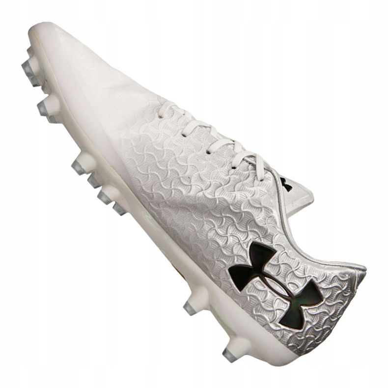 Under Armour Magnetico Pro Fg M 3000 111-100 chaussures de football blanc gris 1