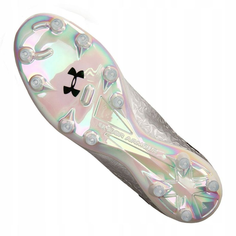 Under Armour Magnetico Pro Fg M 3000 111-100 chaussures de football blanc gris 2