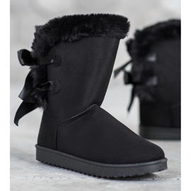 Haut Mukluki avec nœuds noir 1