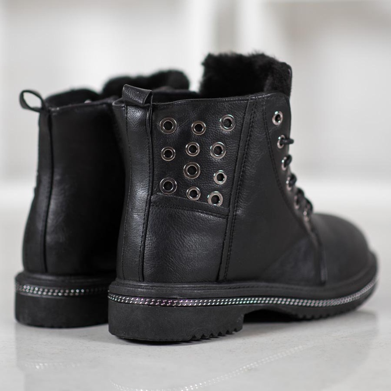 SHELOVET Trappeurs avec jets noir 1