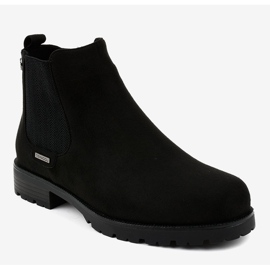 Bottines plates noires SG-328 le noir 1