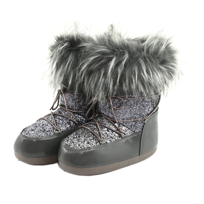 Bottes de neige confortables gris 3