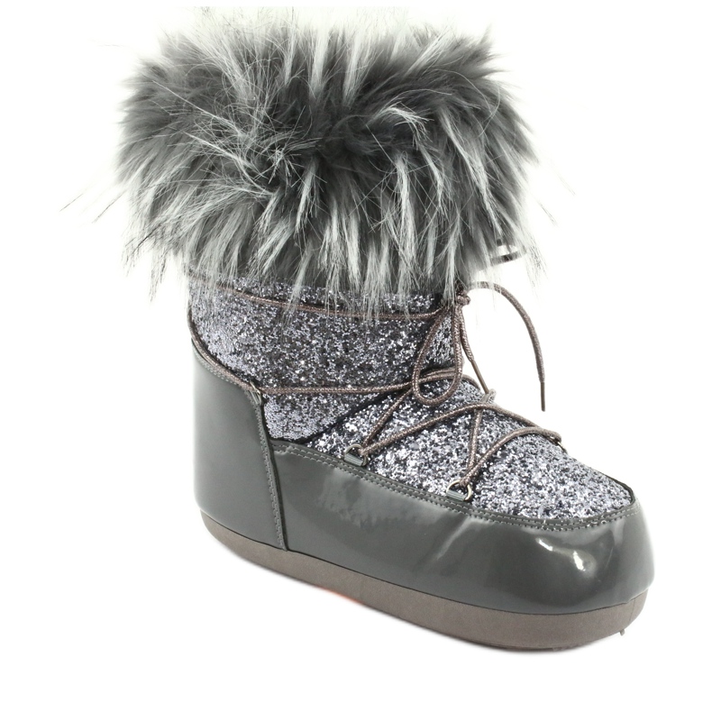 Bottes de neige confortables gris 1