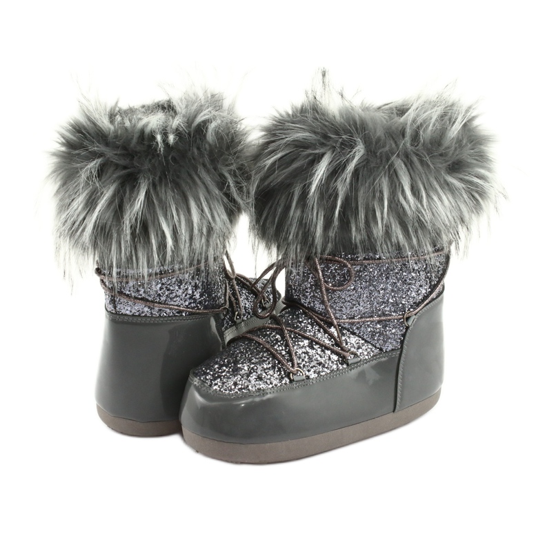 Bottes de neige confortables gris 4