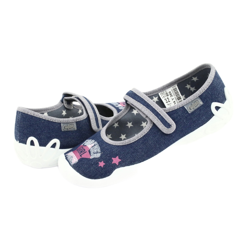 Chaussures pour enfants Befado 114Y369 bleu rose gris 4