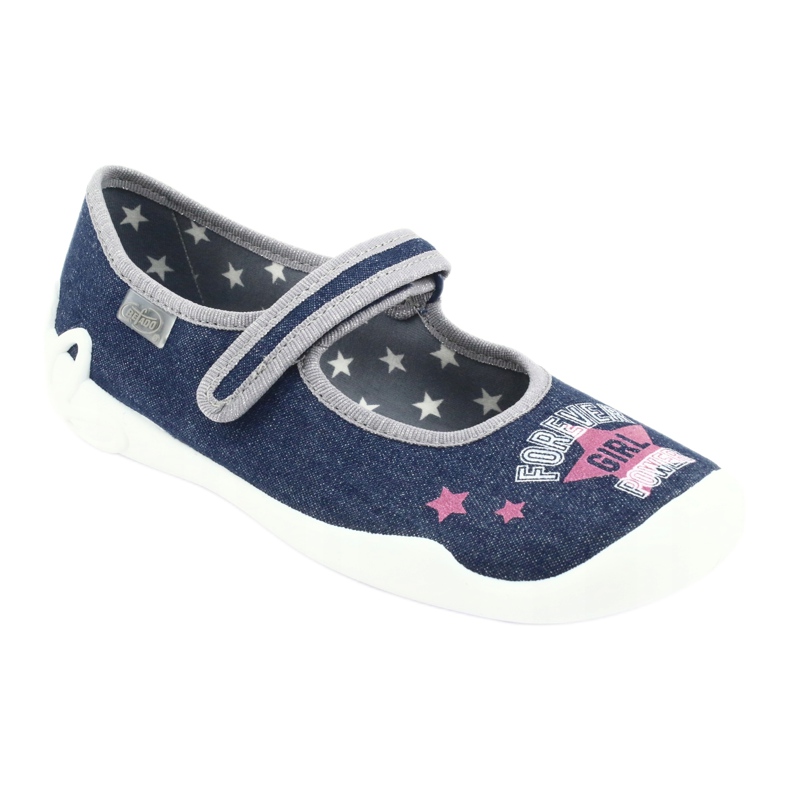 Chaussures pour enfants Befado 114Y369 bleu rose gris 1