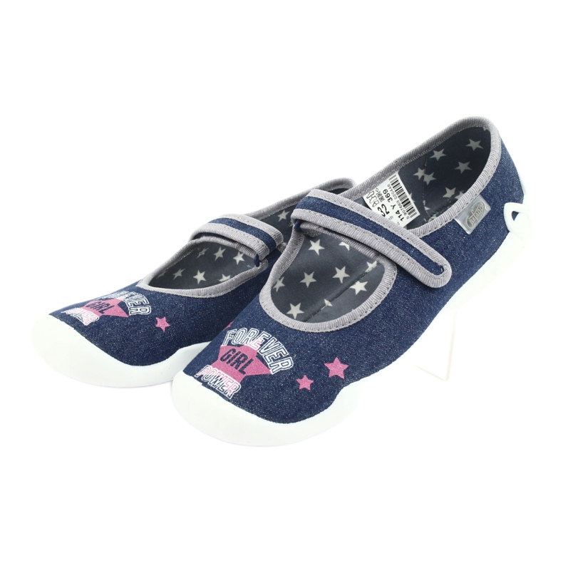 Chaussures pour enfants Befado 114Y369 bleu rose gris 3