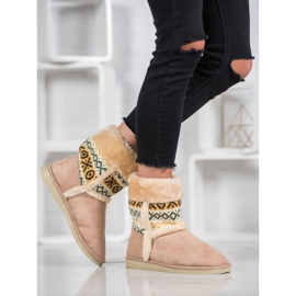 Badoxx Bottes de neige à motif ethnique brun 8