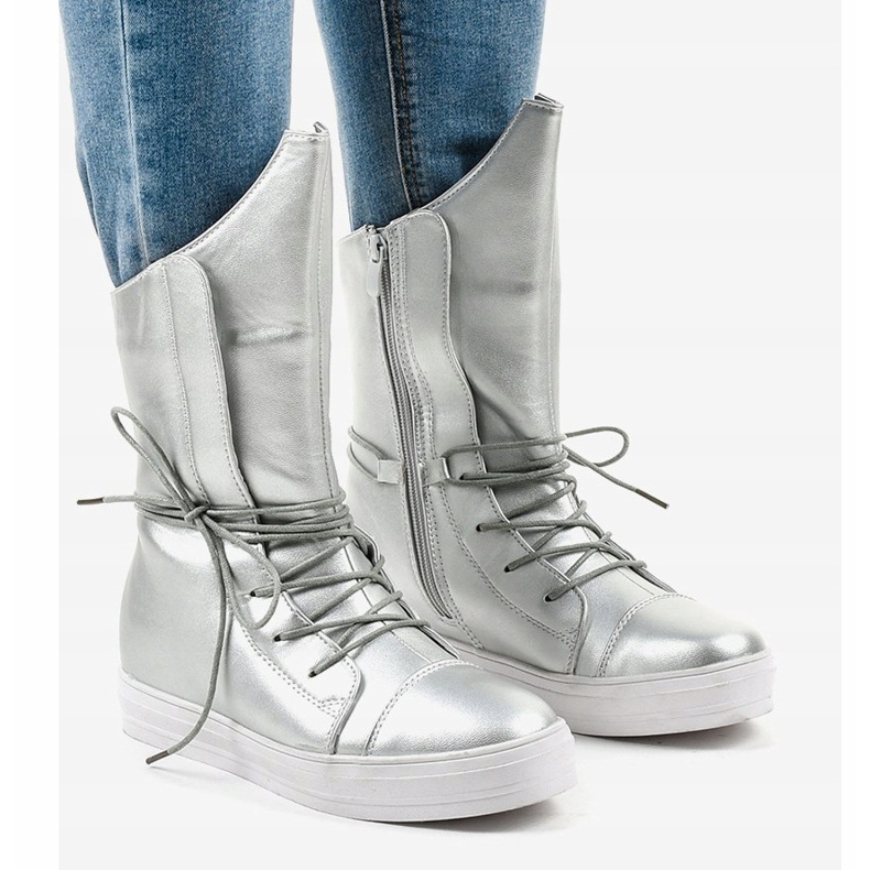 Bottes isolées argent HX5187-5 gris 1