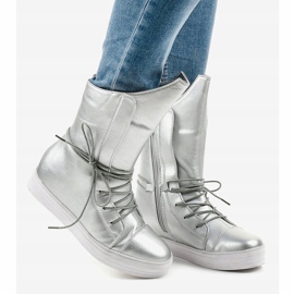 Bottes isolées argent HX5187-5 gris 2