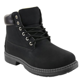 Bottes de neige isolées noires C-9U5-1 le noir 1