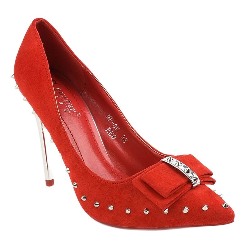 Escarpins rouges sur le talon NF-05 1